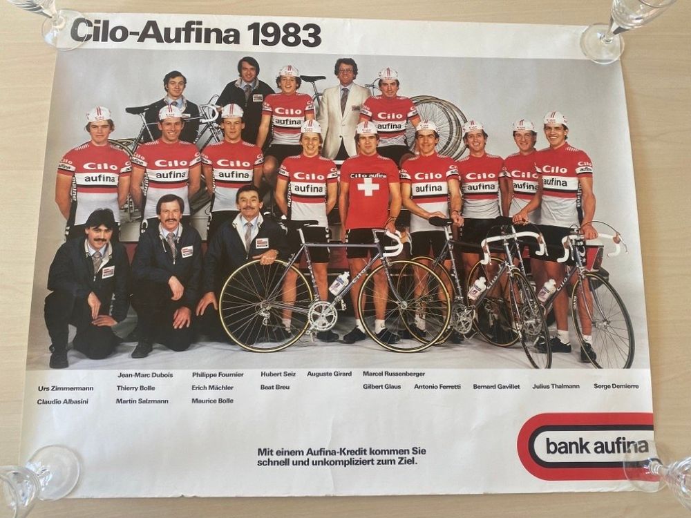 Altes Poster CiloAufina 1983, Radsportgruppe Kaufen auf Ricardo