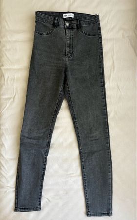 Zara Jeggins, High Waist, Grau, Grösse 38