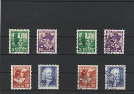 1934 Serien postfrisch+gestempelt