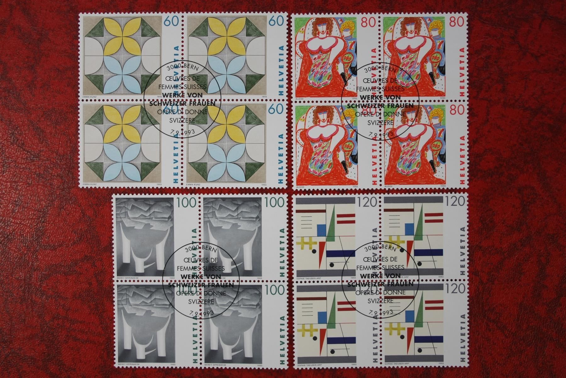 Tous les timbres: 1993:848-851  Et. mit Gummi – Neuf (Voir description) à Deitingen par Lglobi