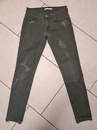 Levi's 710 Super Skinny Jeans Olivgrün, Gr. 27/30