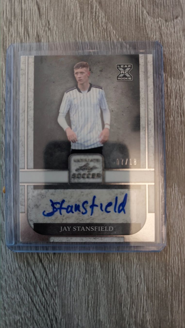 Sammelbilder & Trading cards: Leaf 21/22 Jay Stansfield /18 mit Autogramm RC – Gebraucht aus St. Gallen von RudyundFloydCards