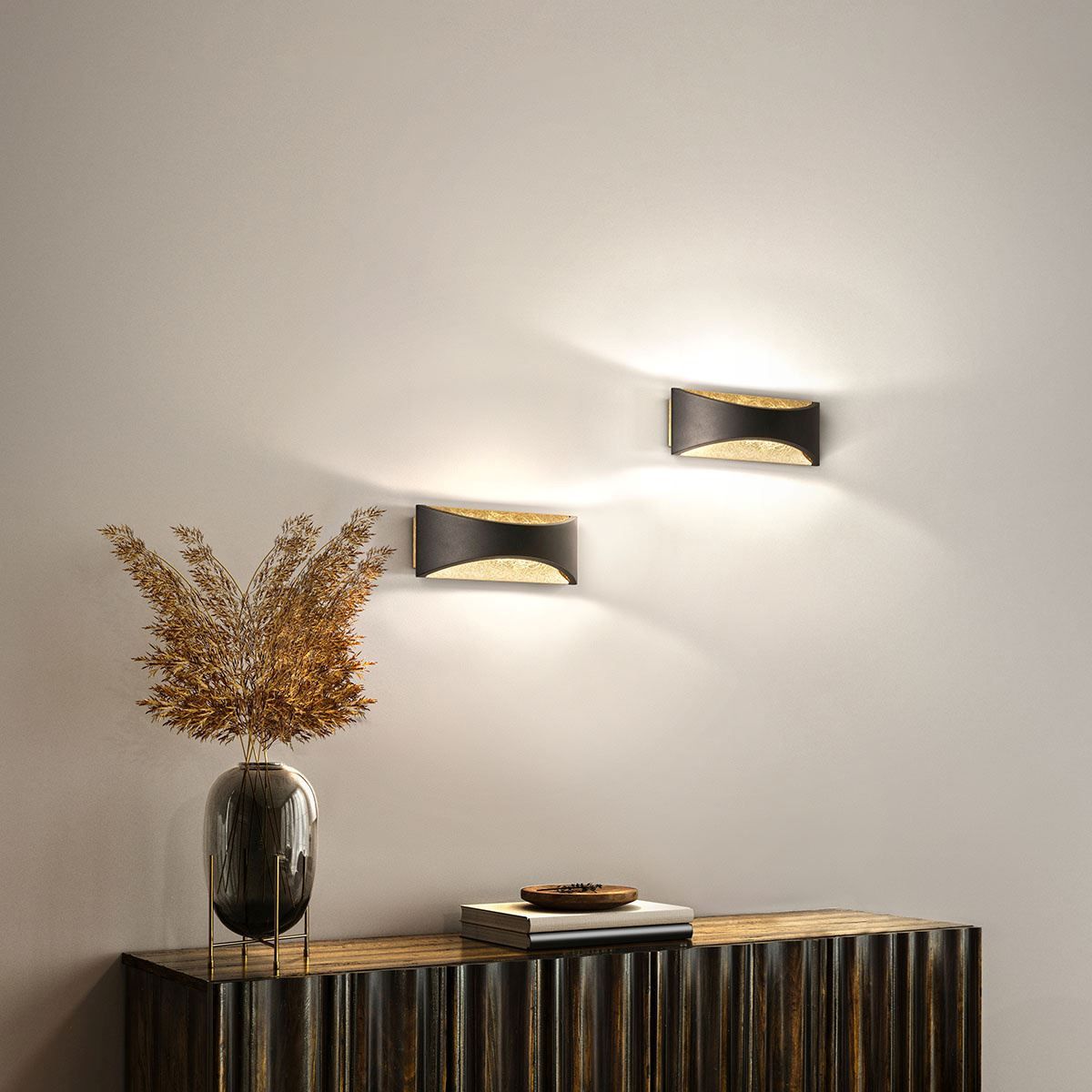 Lampen: LED Wandleuchte, Schwarz, 23 cm x 9 cm – Neu (gemäss Beschreibung) aus Kreuzlingen von Smart-Light 1