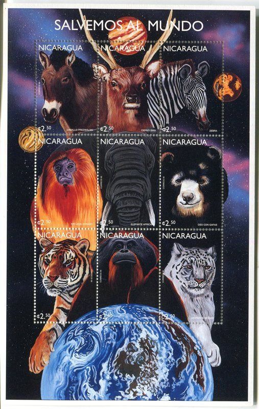 Tous les timbres: Block "Tiere". Nicaragua – Neuf avec emballage d'origine à Basel par Butsch5
