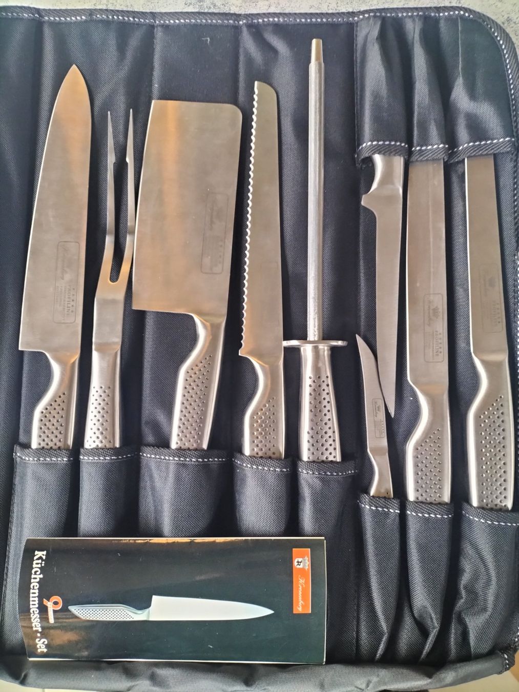 Coltelli: Serie 9 coltelli con custodia – Nuovo e nell'imballaggio originale da Lugano venduto da eraluga 1