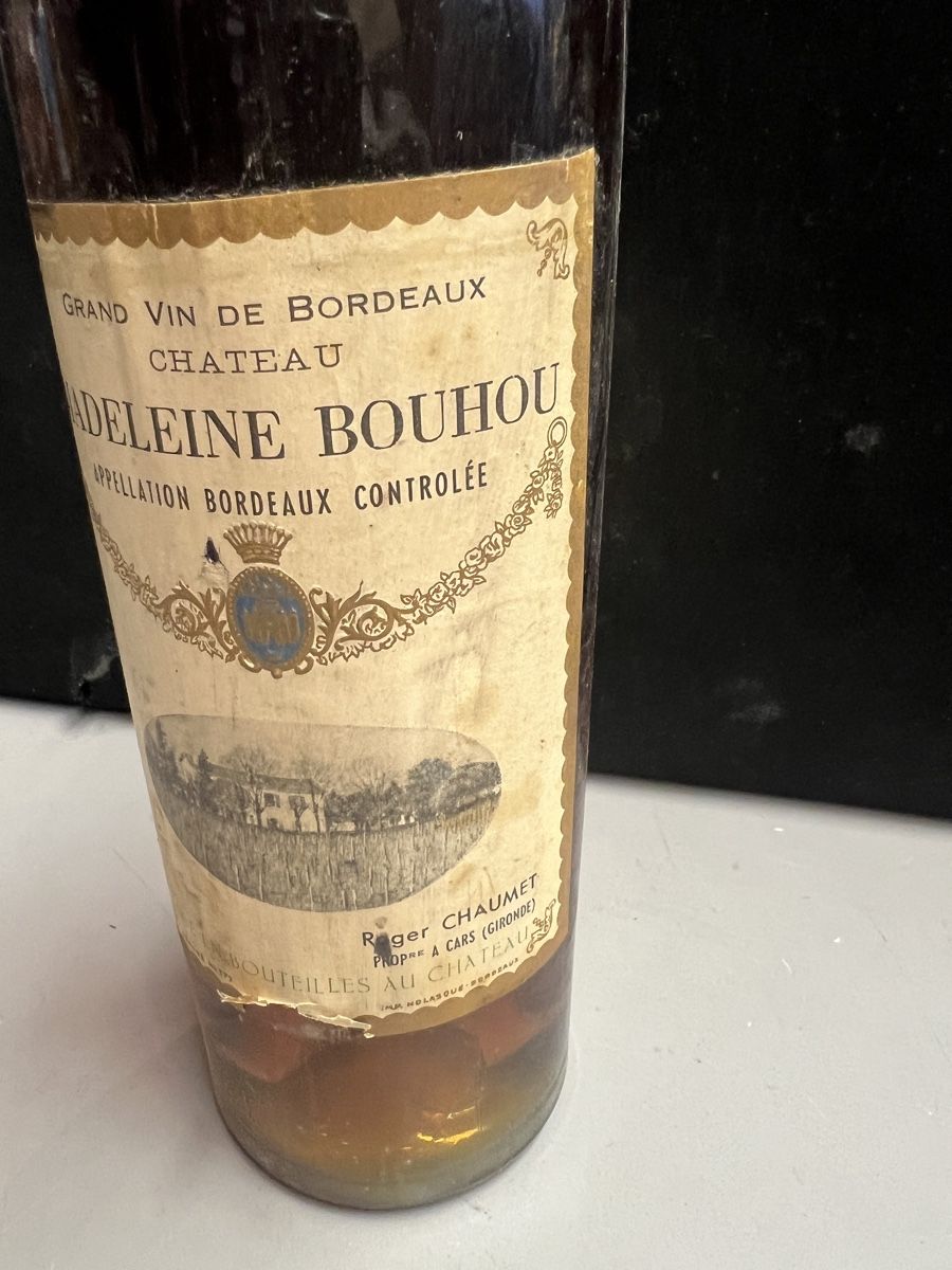 Vino: CHÂTEAU MADELEINE BOUHOU 1959 – Nuovo (secondo la descrizione) da Genève venduto da Leboucheoreilles 3
