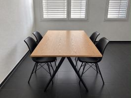 4x Schwarze Stühle gebraucht