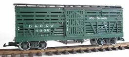 LGB US Box Car Viehtransportwagen Rio Grande Spur G