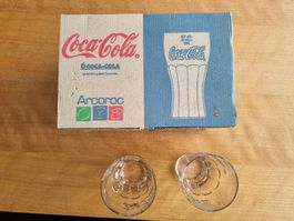 Coca-Cola Gläser Arcoroc, 8 Stk. Original
