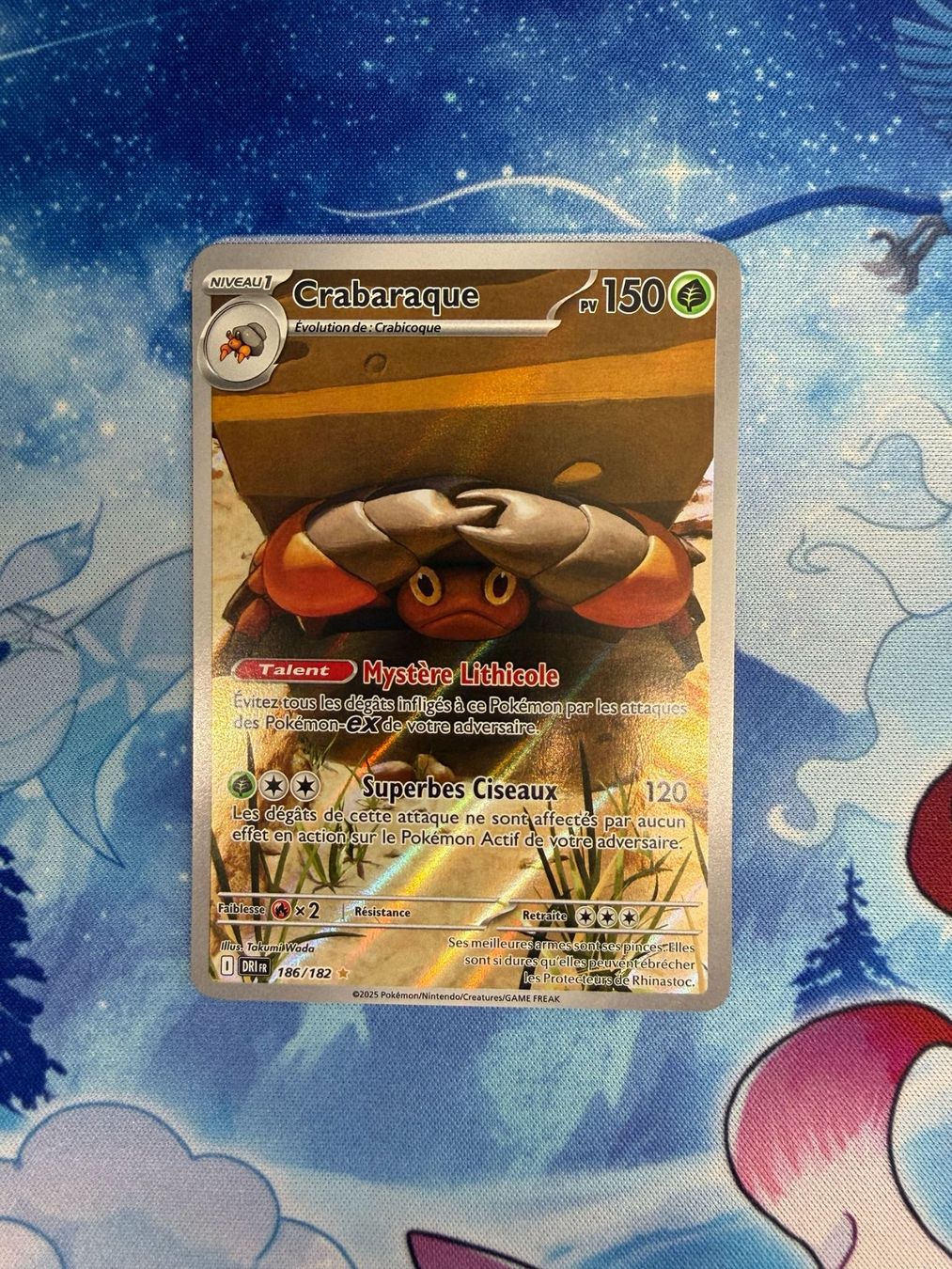 Pokémon Carte collezionabili: Crabaraque AR - DRI 186 FR – Nuovo (secondo la descrizione) da Courgenay venduto da ScamBoxOff