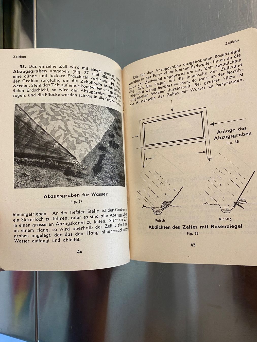 Libri: Die Zelteinheit,  Techn. Reglement Nr. T 31 d 1943 – Usato da Winterthur venduto da nor_qtg7 3