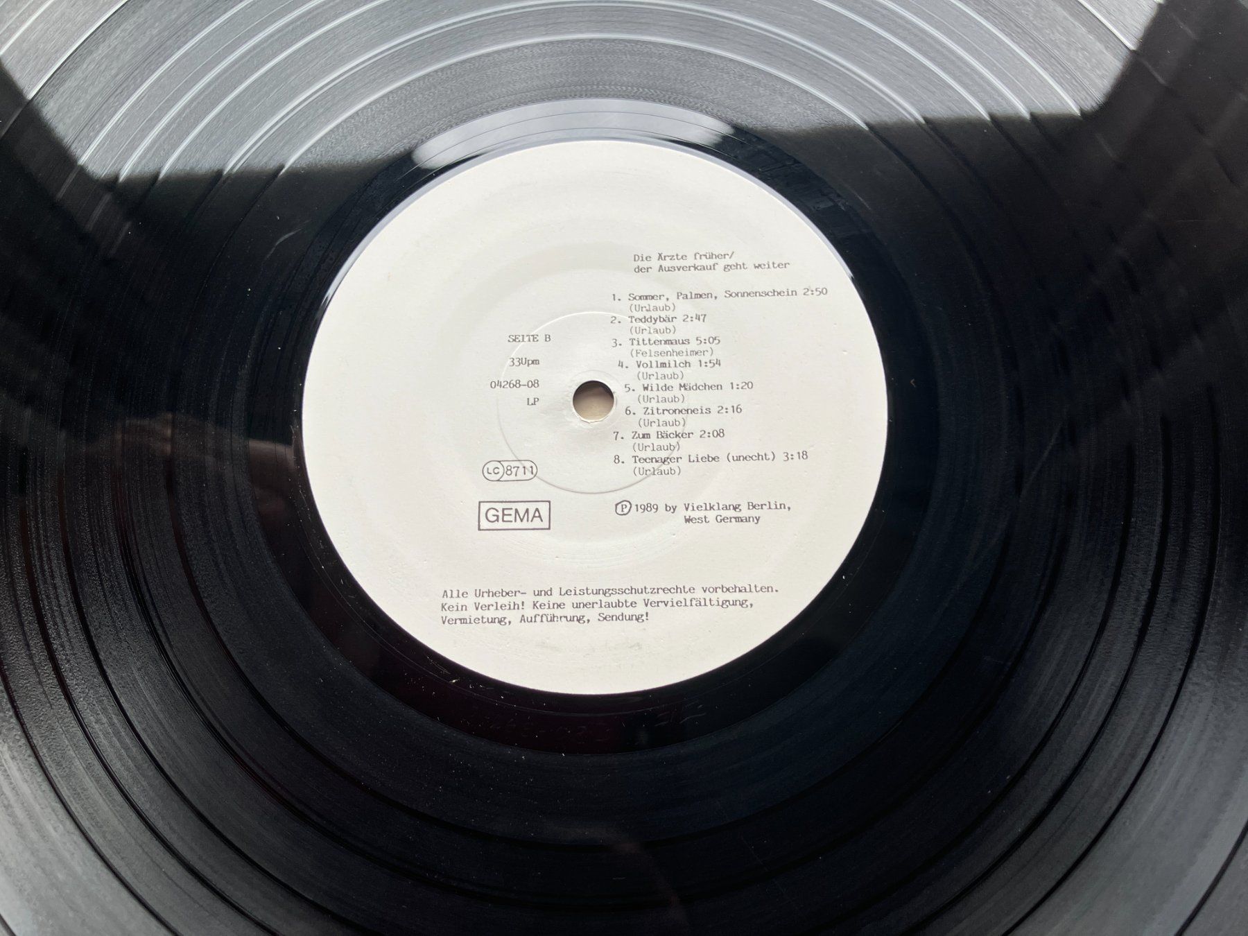 Vinyles: Die Ärzte – D'occasion à Aarwangen par Jukebox3 7