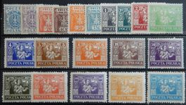 Polen Schlesien Kat. 1-20 * 1922/23 Kat. 110 Euro