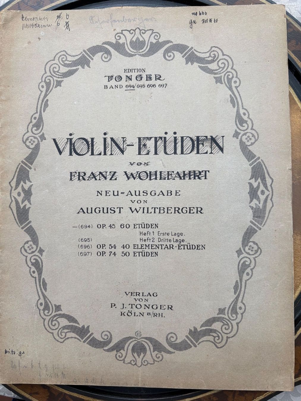 Libri: antikes Notenbuch - Violin-Etüden – Usato da Lausen venduto da Zotty1