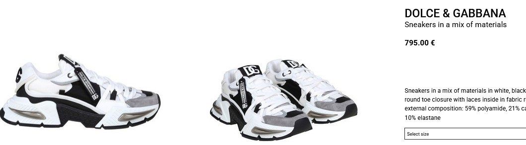 Dolce & Gabbana Scarpe da uomo: Dolce & Gabbana Sneaker .46 – Nuovo e nell'imballaggio originale da Collonges venduto da Allegree 9