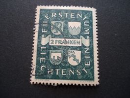 Liechtenstein alte 2.- Marke gestempelt