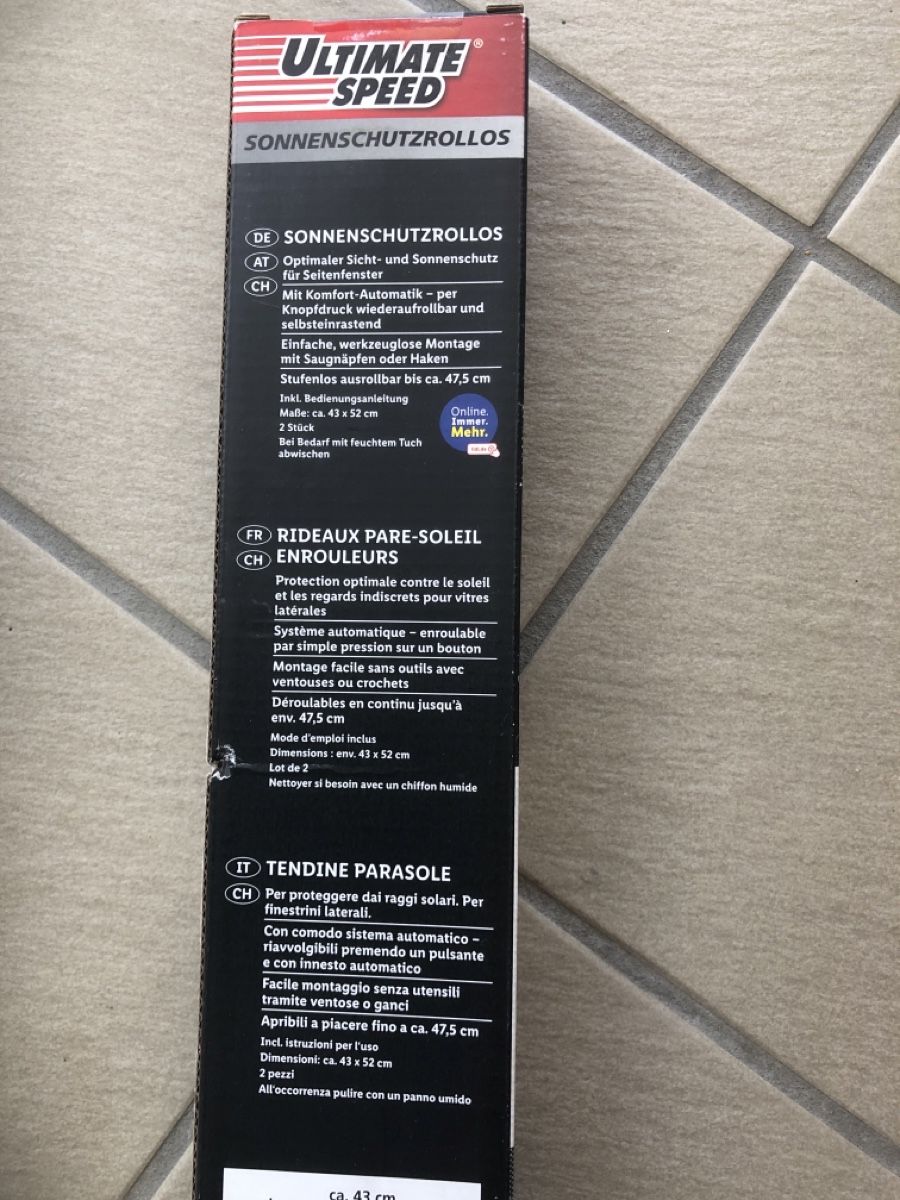 Alle Ersatzteile: Ultimate Speed Sonnenschutzrollos 43 cm 2 Stueck – Neu (gemäss Beschreibung) aus Baltschieder von Miumiu21 1