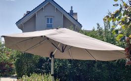 Doppler Sonnenschirm Anthrazit/Beige