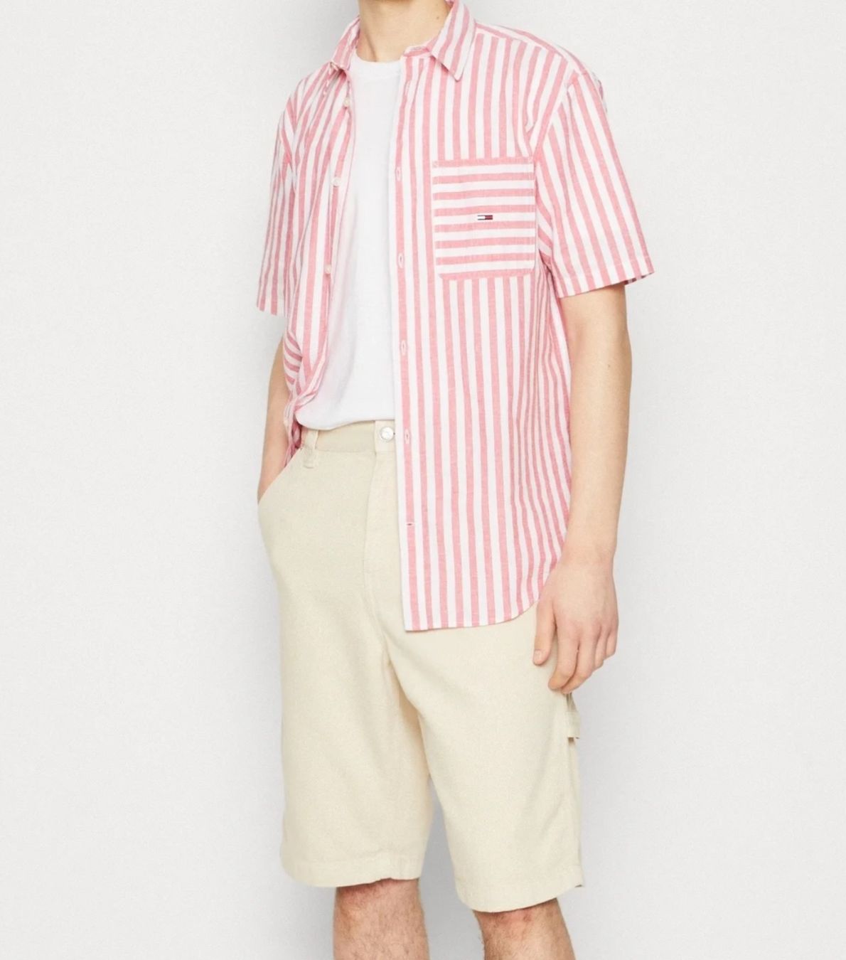Tommy Hilfiger Camicie: Tommy Jeans Hemd - red (Large) – Nuovo e nell'imballaggio originale da Zürich venduto da Matz2001 2