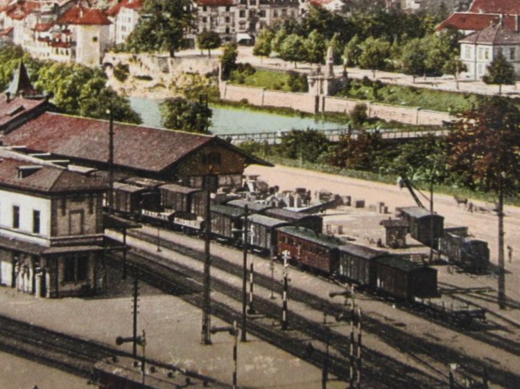 Cartoline postali: OLTEN BAHNHOF 1915 GÜZERZUG SO AK BUG – Usato da Ettingen venduto da Hausi4711 1