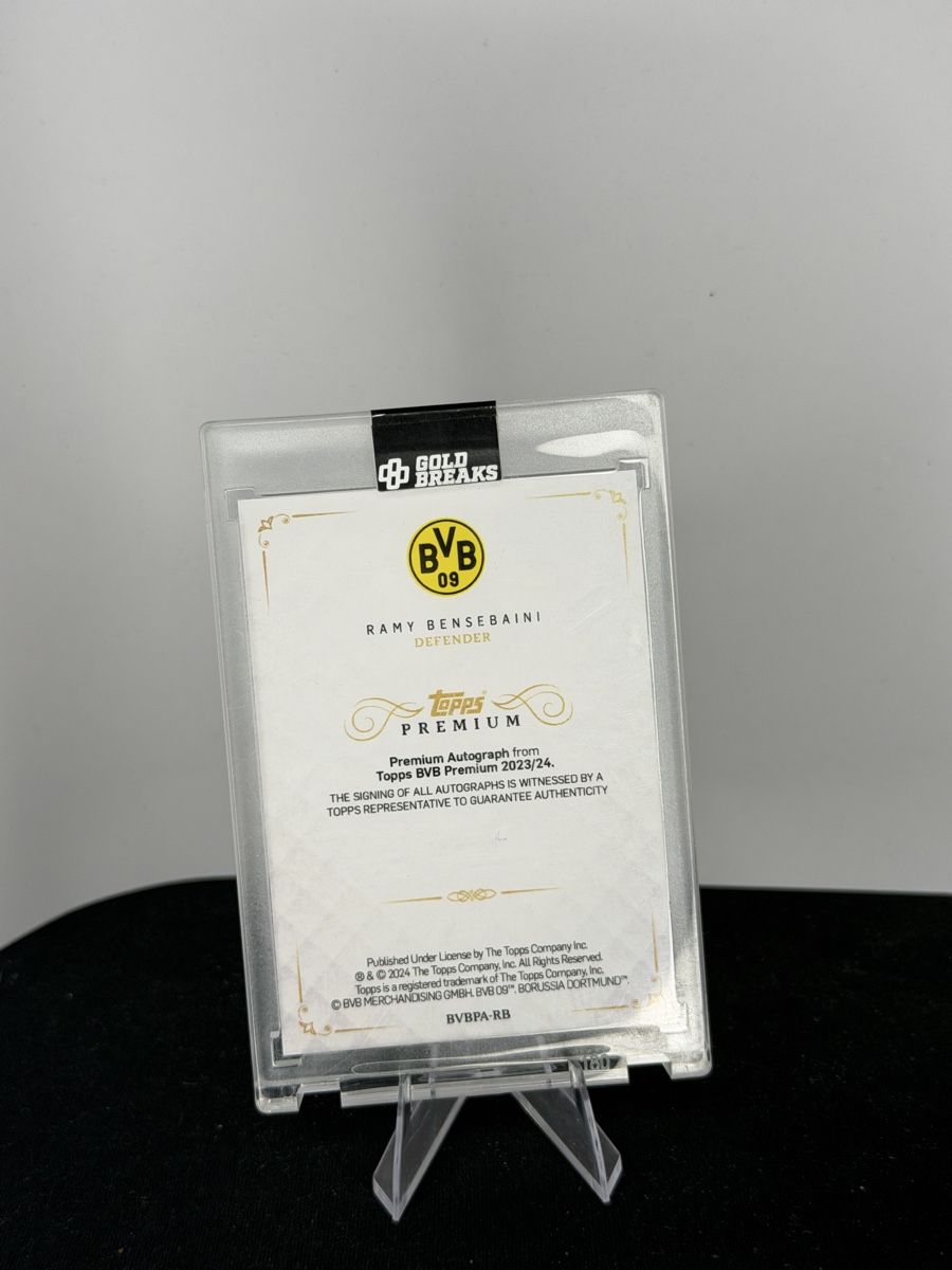Topps Carte collezionabili: Topps Premium Ramy Bensebaini Autograph /25 Dortmund BVB – Nuovo (secondo la descrizione) da Romanshorn venduto da Paydaycards 1