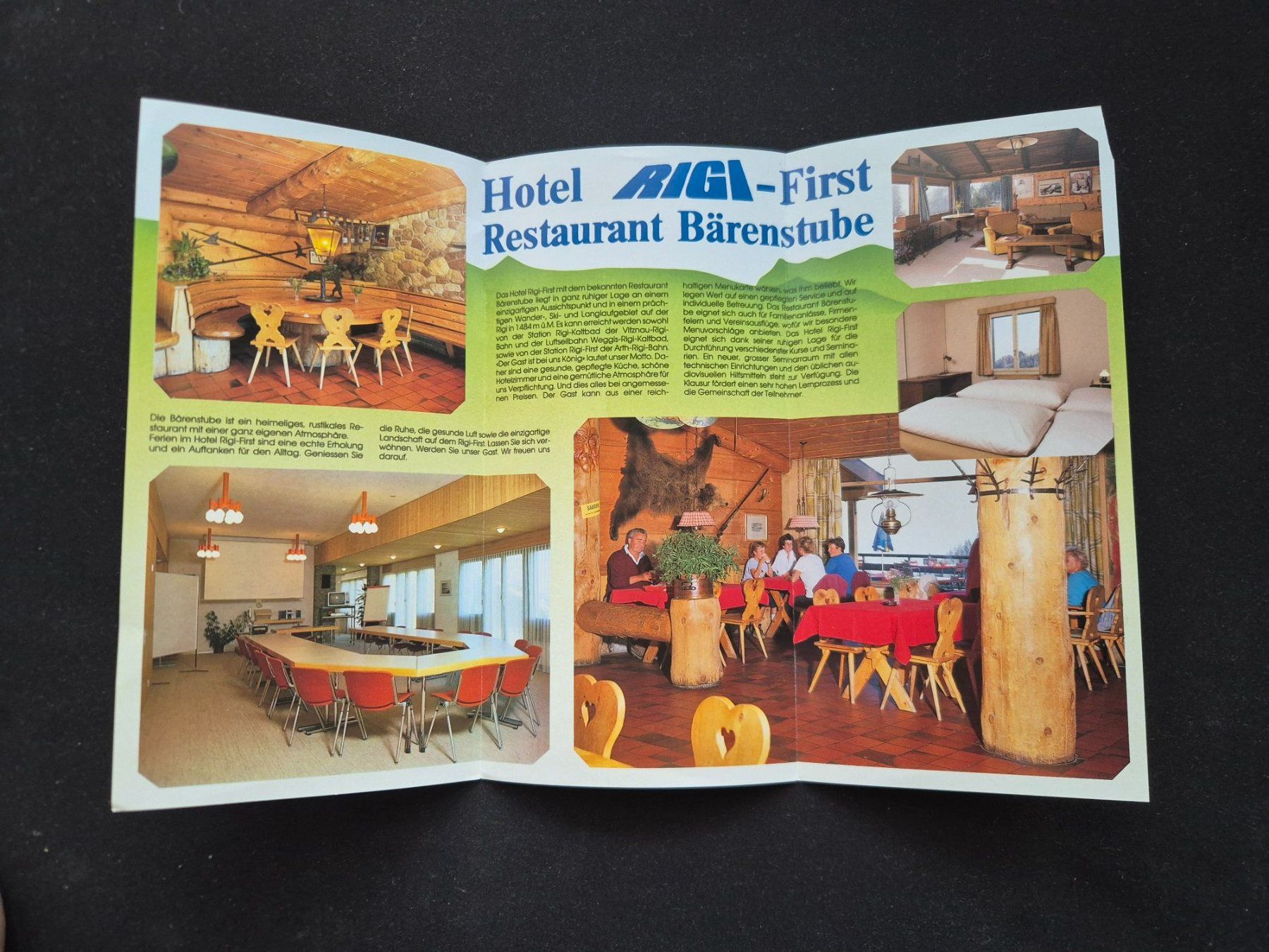 Documenti: Hotel RIGI-First Prospekt Restaurant Bärenstube – Usato da Langendorf venduto da zvonu161 2