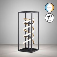 LED Tischleuchte, Schwarz, 50 cm Höhe