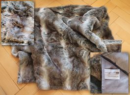 Kunstfell Decke Faux Fur Plaid EuroFashion 140x185 cm – NEU!