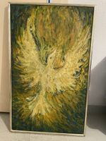 Ölgemälde "Lichtvogel", 92x57cm, Signiert G. H. Hula 🎨