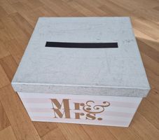 Mr. & Mrs. Hochzeitsbox, rosa/weiss