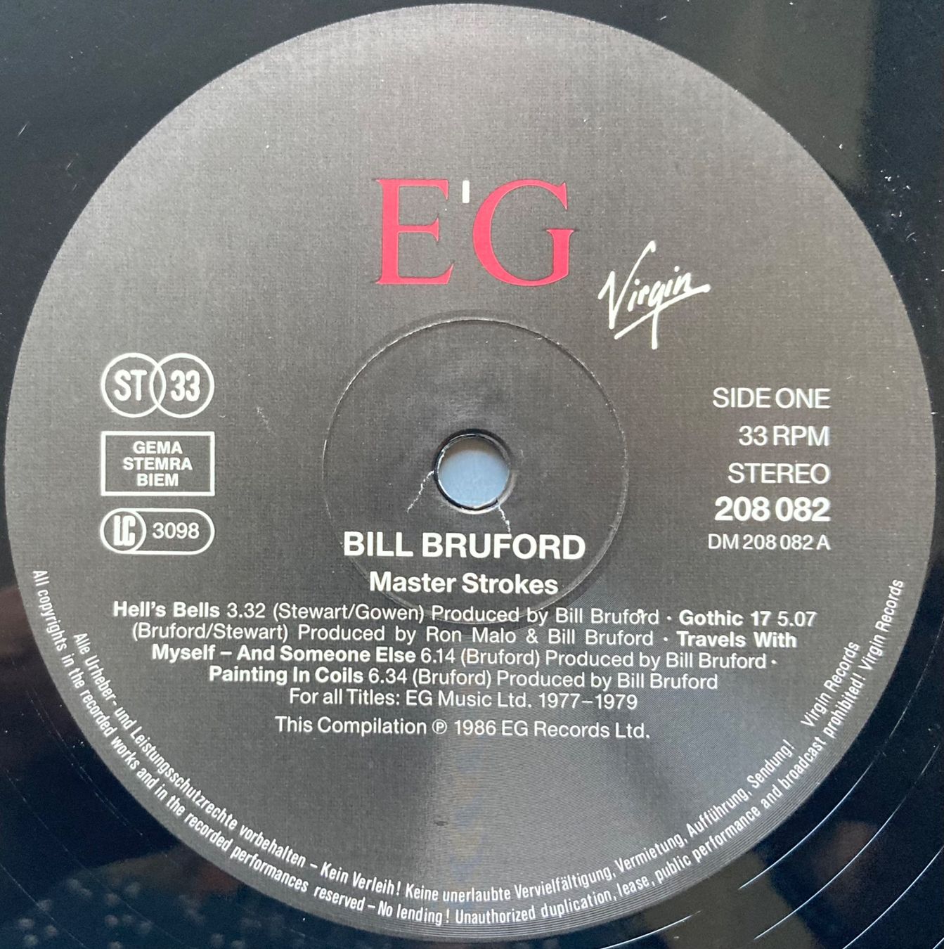 Schallplatten: BILL BRUFORD - MASTER STROKES 1978-1985 – Gebraucht aus Poliez-Pittet von Newtown-Records 2