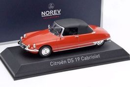 Citroën DS 19 Cabriolet 1965 rot / schwarz    1:43 von NOREV