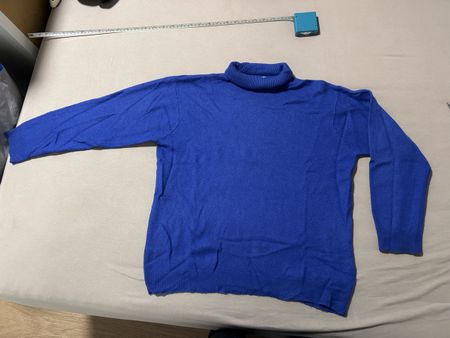 Pull en cachemire et soie Sergio, bleu cobalt,hiver!