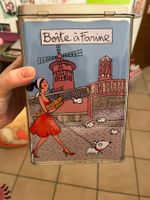 Boîte vintage farine Derrière la porte bon état