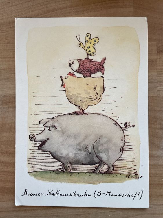 AL mit Cartoon von Peter Gaymann / Bremer Stadtmusikanten (Gebraucht ...