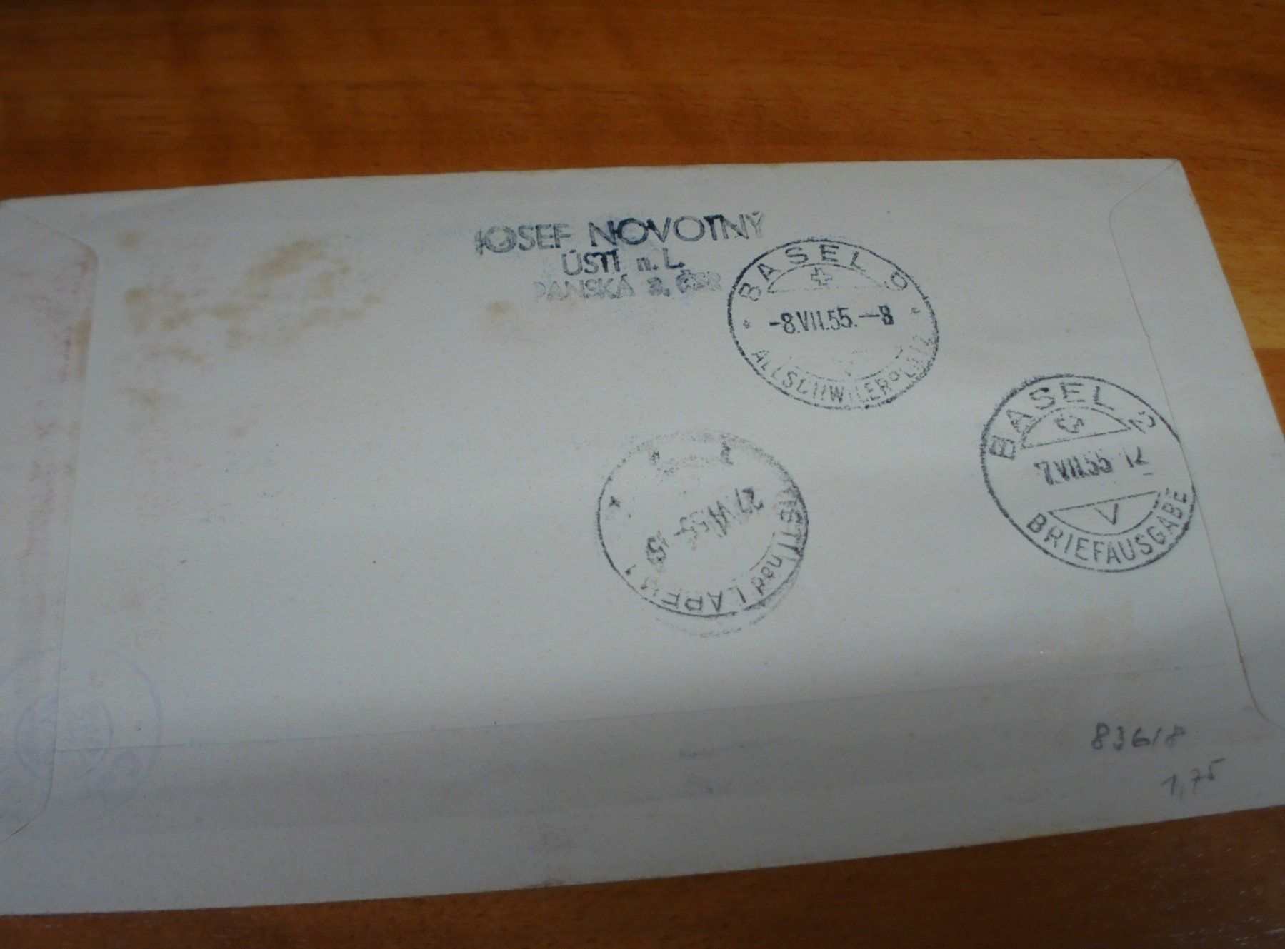 Alle Briefmarken: Tschechoslowakei, Flug-FDC 1955, 1. Spartakiade – Gebraucht aus Niederwil AG von morostahu 1