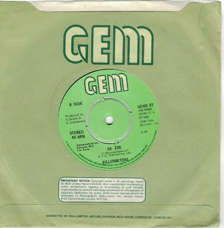 Dischi in vinile: Killermeters - Twisted Wheel  7" – Usato da Lugano venduto da mdal 1