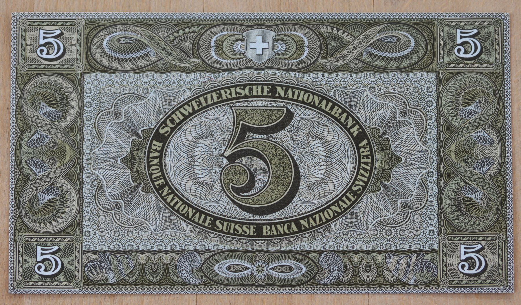 Banconote: 5 Franken Note Wilhelm Tell 1951 – Usato da Rheinfelden venduto da Fitscherella 1