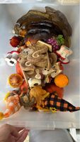 Herbst Dekoration Figuren Set ganze Kiste