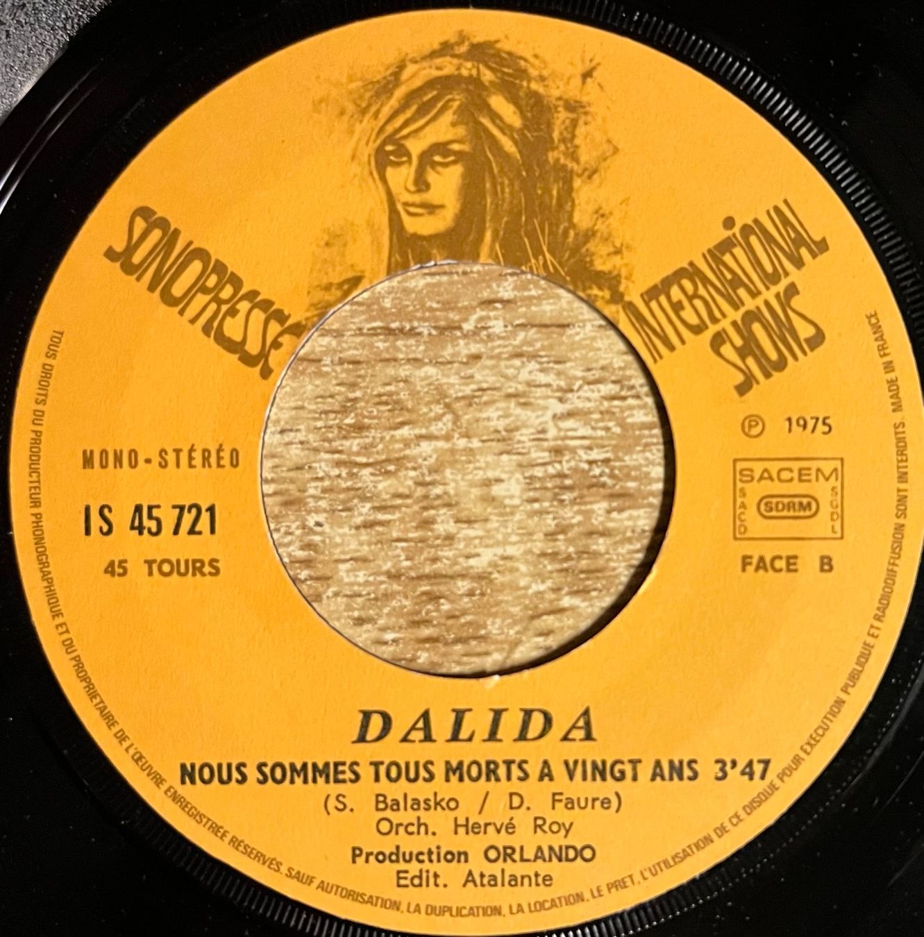 Schallplatten: DALIDA - MEIN LIEBER HERR – Gebraucht aus Bussigny von vinyl-pas-cher 3