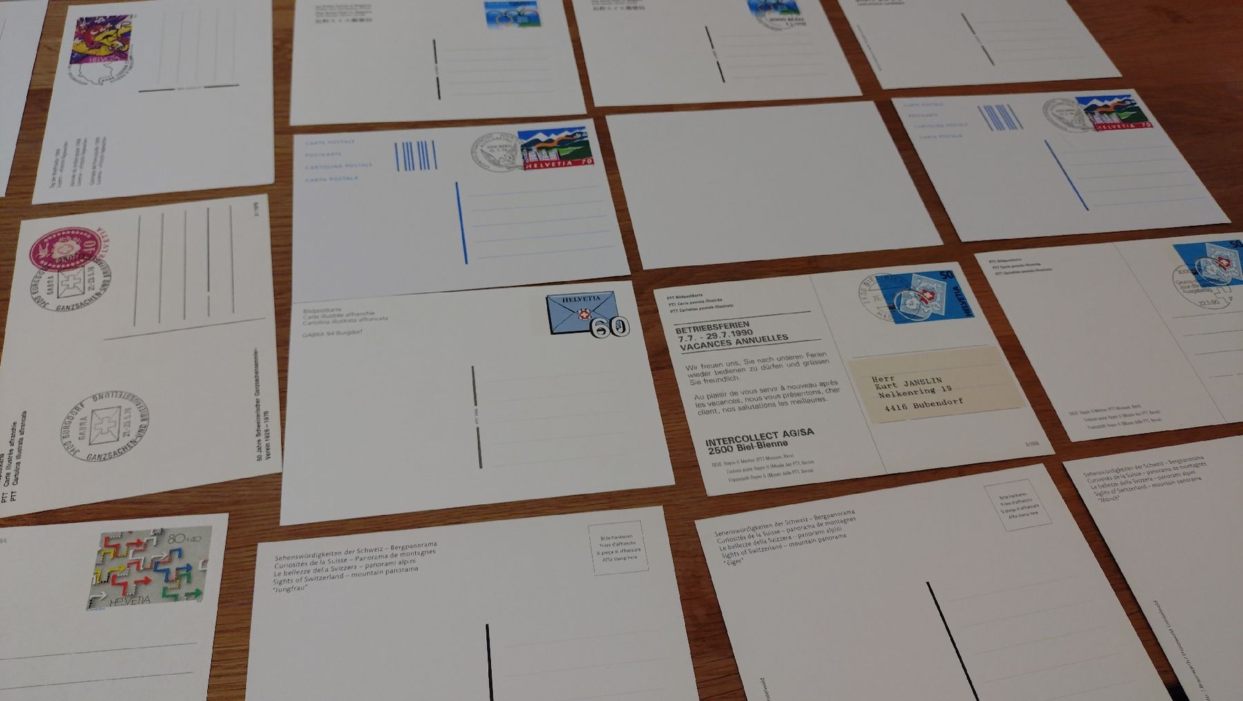 Tutti i francobolli: 41 Postkarten mit ET Stempel und ohne Stempel – Nuovo (secondo la descrizione) da Tägerschen venduto da cupra81 6