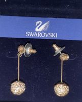 Schicke Swarovski Ohrringe im Gold Farbe