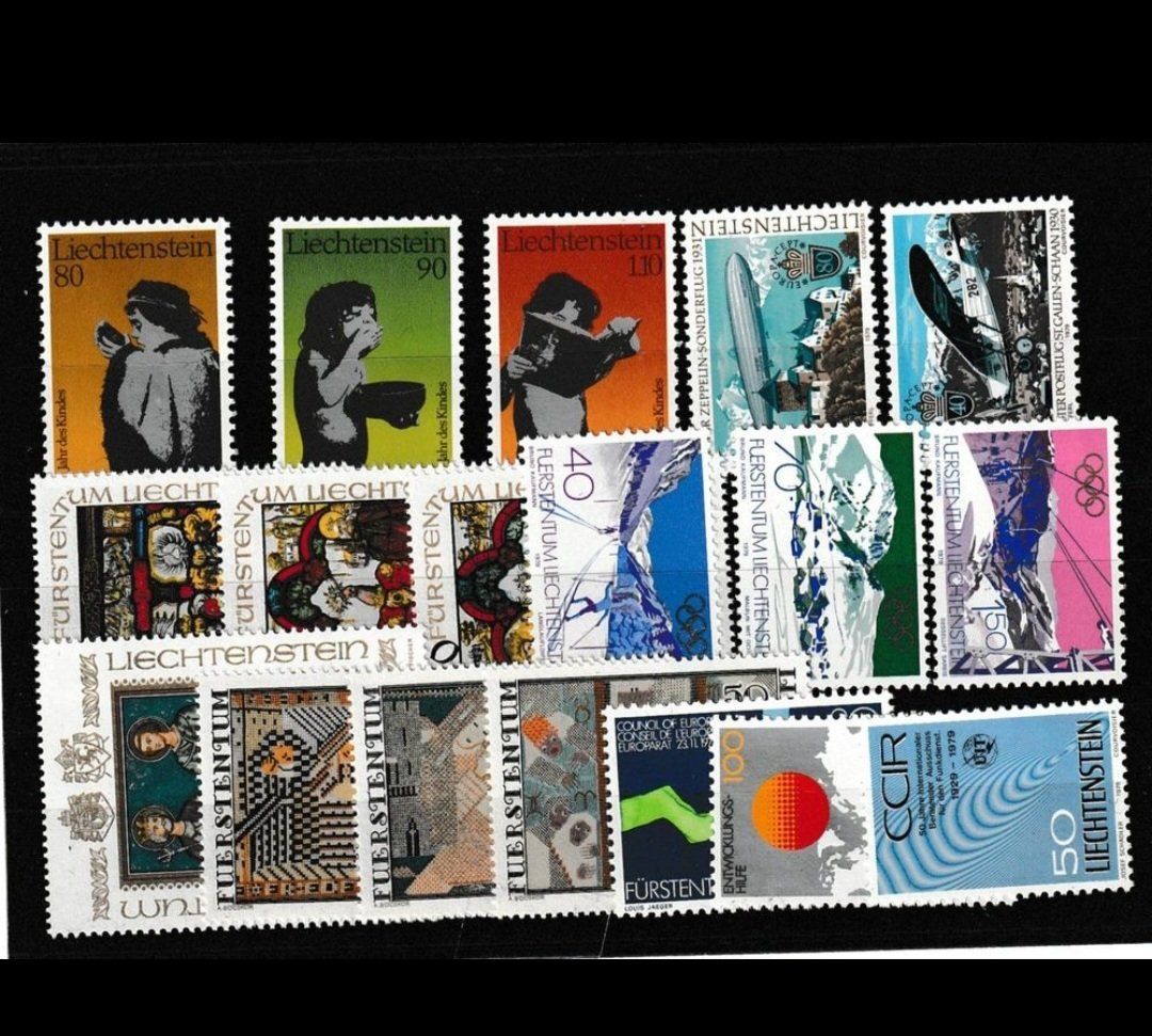 Tutti i francobolli: Liechtenstein 1979 komplett postfrisch ** – Nuovo (secondo la descrizione) da St Gallen venduto da Stampsalshobby