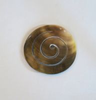 Anhänger Perlmutt Spirale