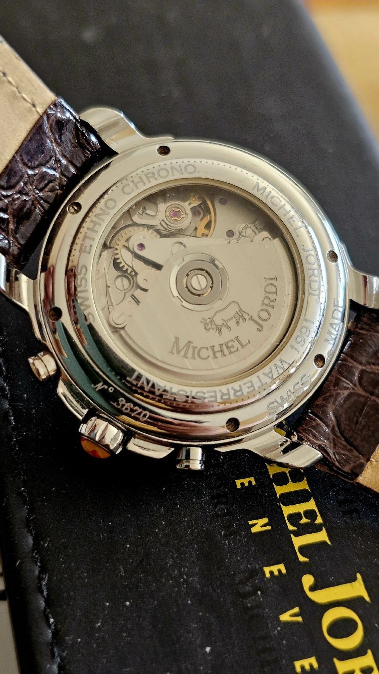 Michel Jordi Orologi: Michel Jordi ethno chrono valjoux – Usato da vevey venduto da Edwatch 4