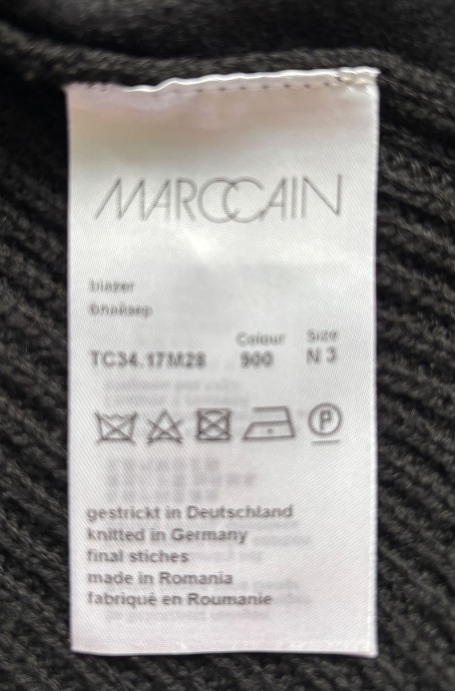 Marc Cain Jacken: MARC CAIN Wollblazer, Strickärmeln schwarz - EU 38 – Gebraucht aus Bottmingen von Merkur_Basel 3