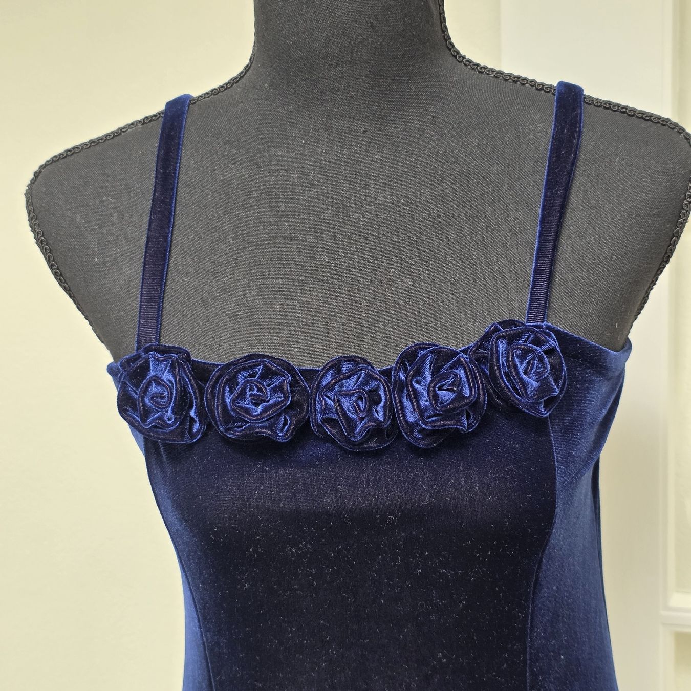 Vestiti: Abendkleid mit Bolero dunkelblau Samt Grösse S/M – Nuovo (secondo la descrizione) da Rheinsulz venduto da Gilea 1