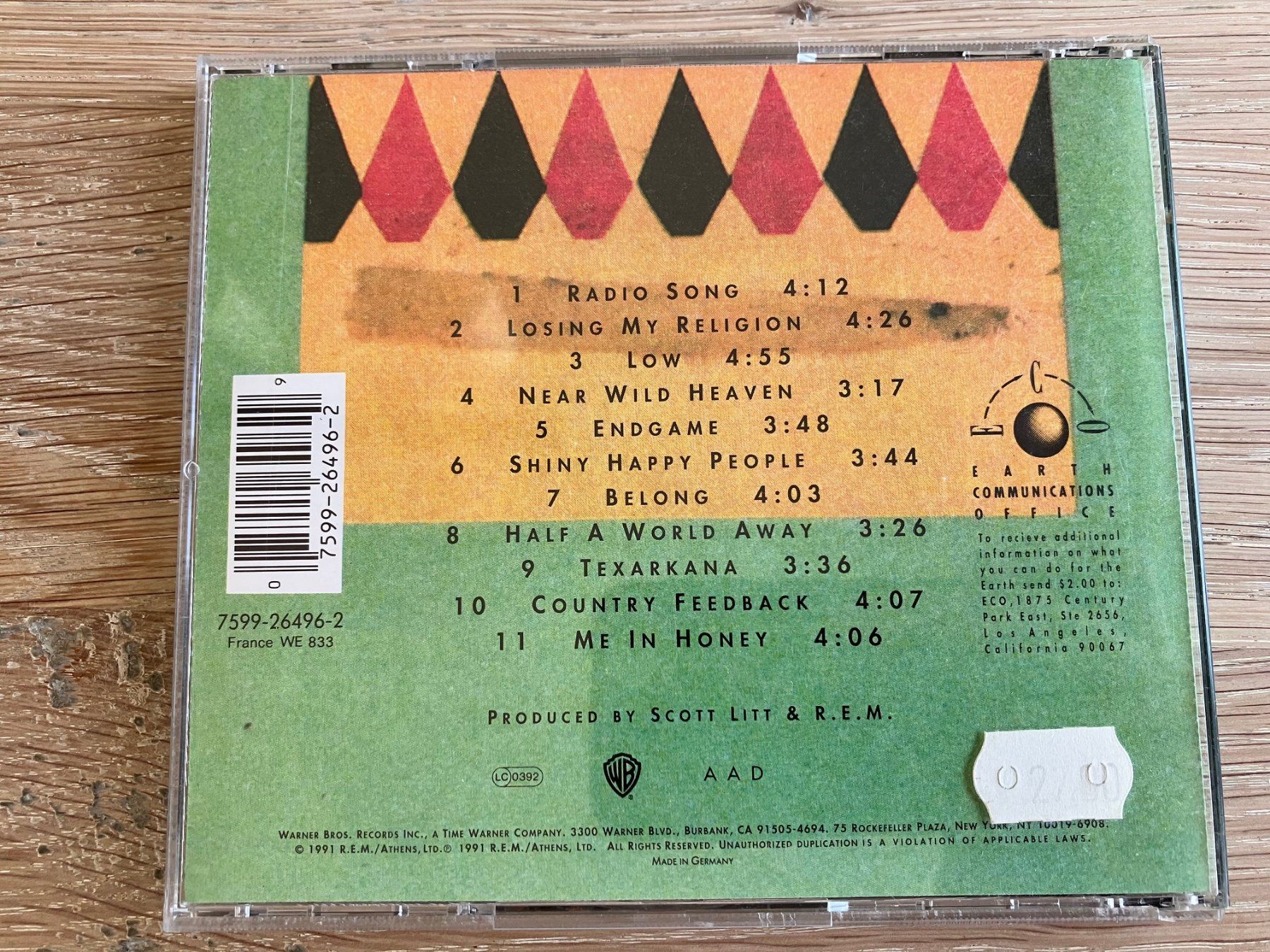 CDs: CD REM / Out of time – D'occasion à Thun par Rebeccat 1