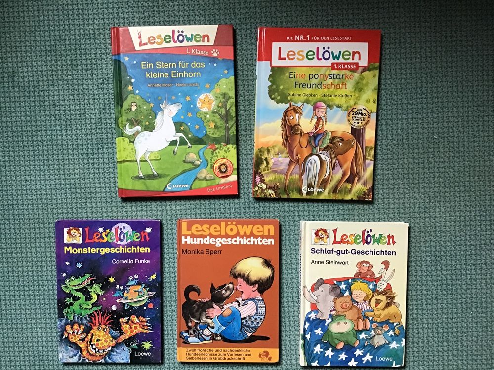 Leselöwen 1. Klasse - 5 Bücher: Einhorn, Pony, Monster! (Gebraucht) in ...