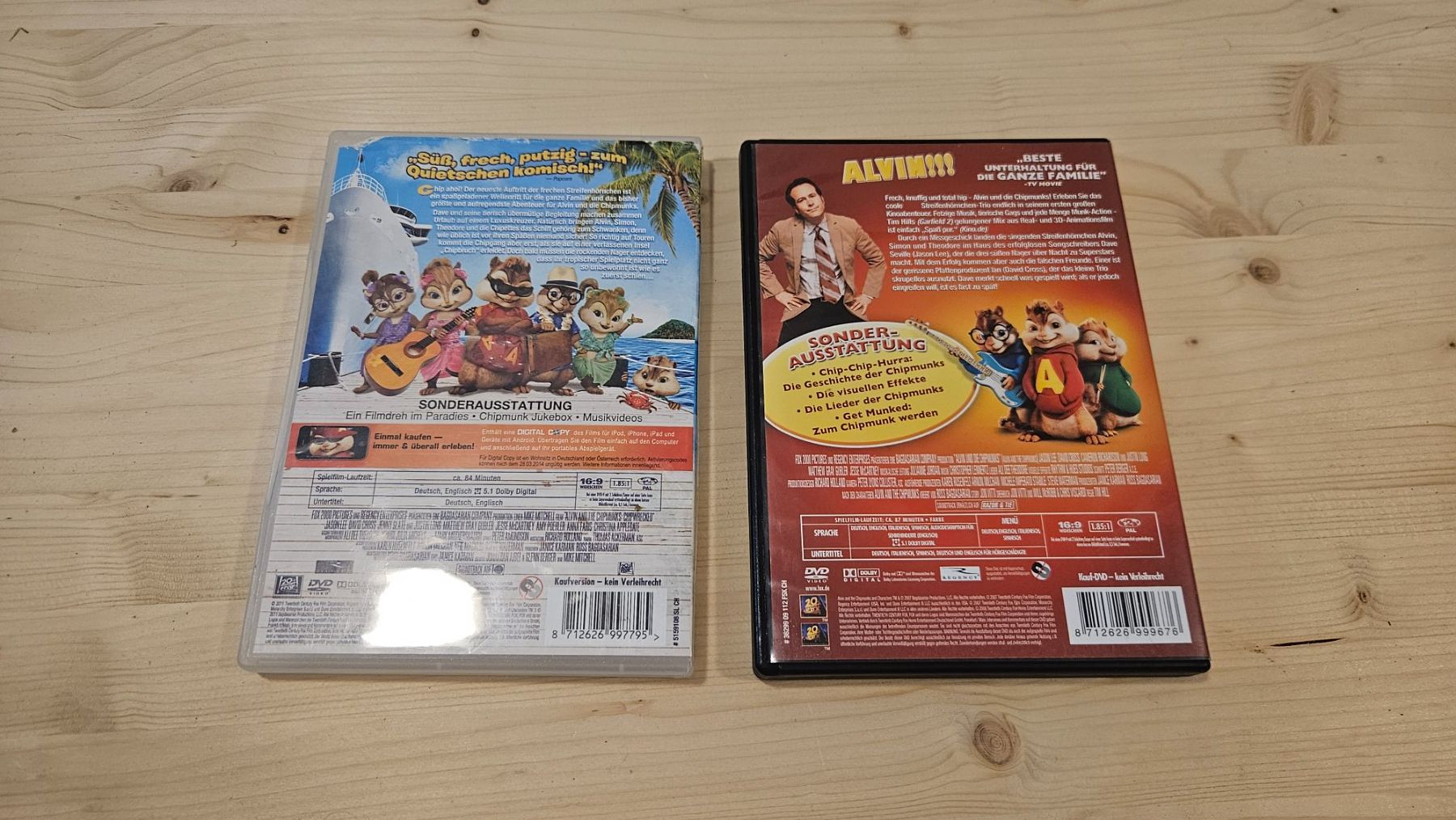 Alle DVDs: 2 Alvin und die Chipmunks DVDs – Gebraucht aus Escholzmatt von _die_Kaempferin 1